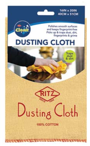 Ritz Cotton Dusting Cloth 20 in. W X 14 in. L 1 pk