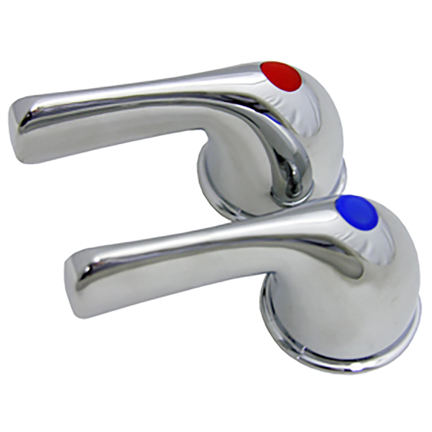 Universal, Chrome, Lever, Hot & Cold Handles, Pr.