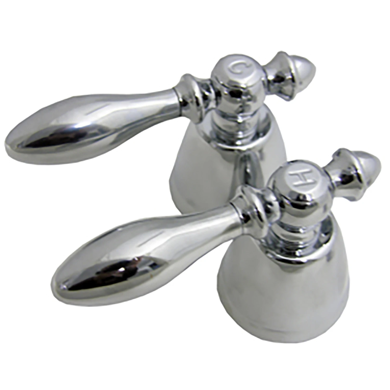 Universal, Chrome, Lever, Hot & Cold Handles, Pr.