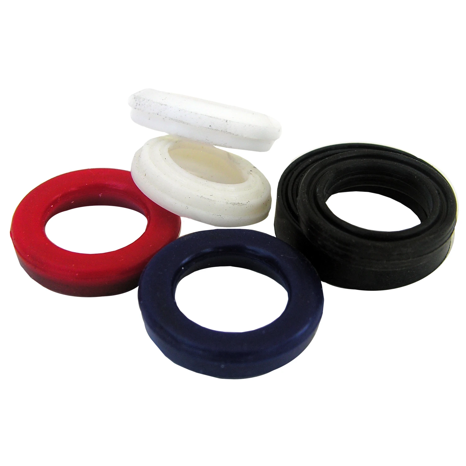 6-Pc. Rubber Seals for Bottom Of Ceramic Faucet Stems, Assorted Sizes