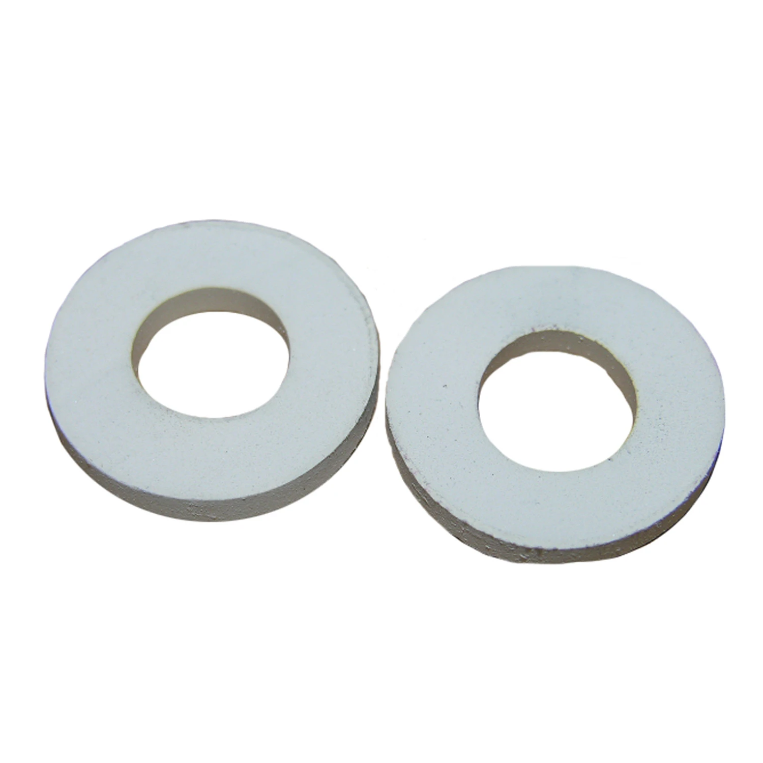Toilet Seat Mounting Washers, Rubber, White, 2-Pk.
