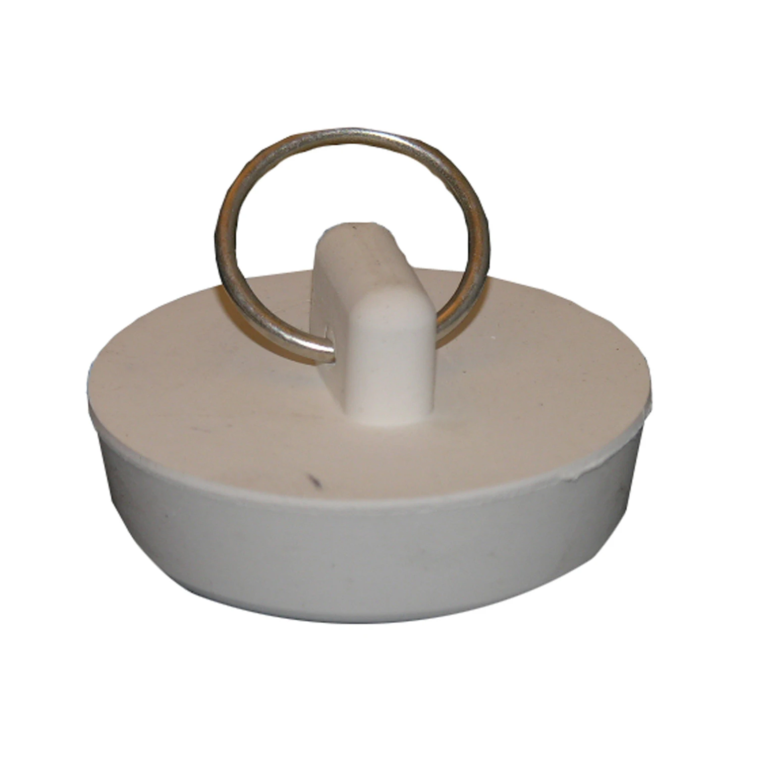 Sink Stopper, White Hollow Rubber, 1-3/8 to 1-1/2 In. Drain
