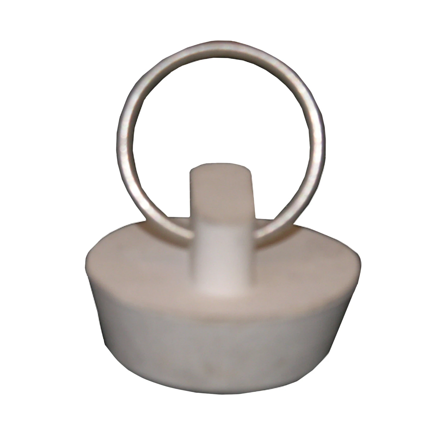 Sink Stopper, White Rubber, Fits 7/8- 1 In. Openings