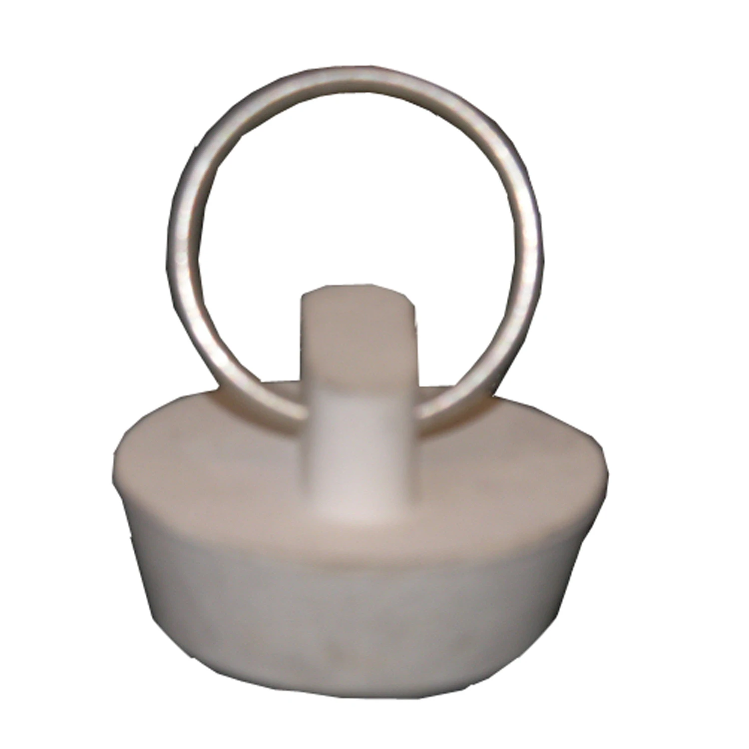 Sink Stopper, White Hollow Rubber, 1 - 1-1/8 In. Drains