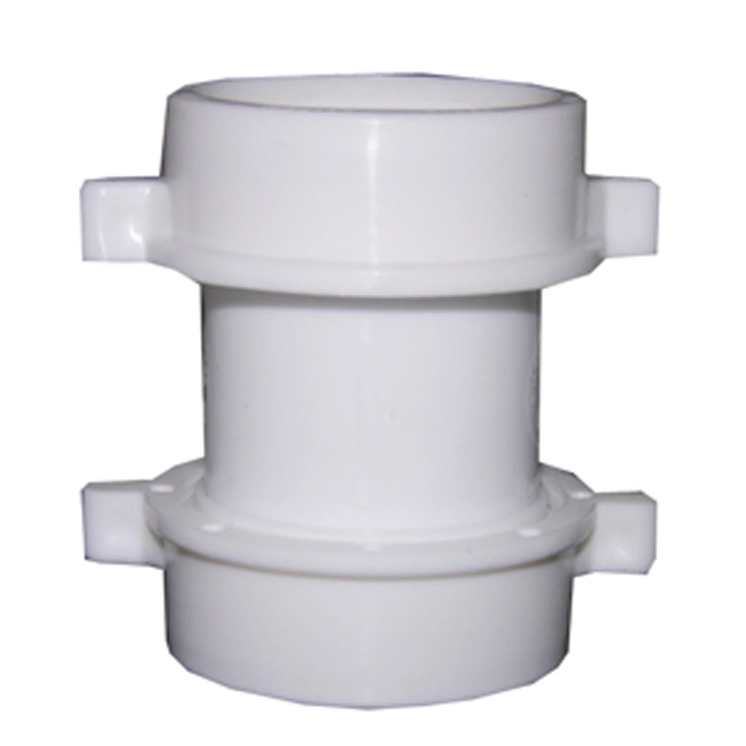 Lavatory/Kitchen Drain Coupling, White PVC, 3-1/2 In.