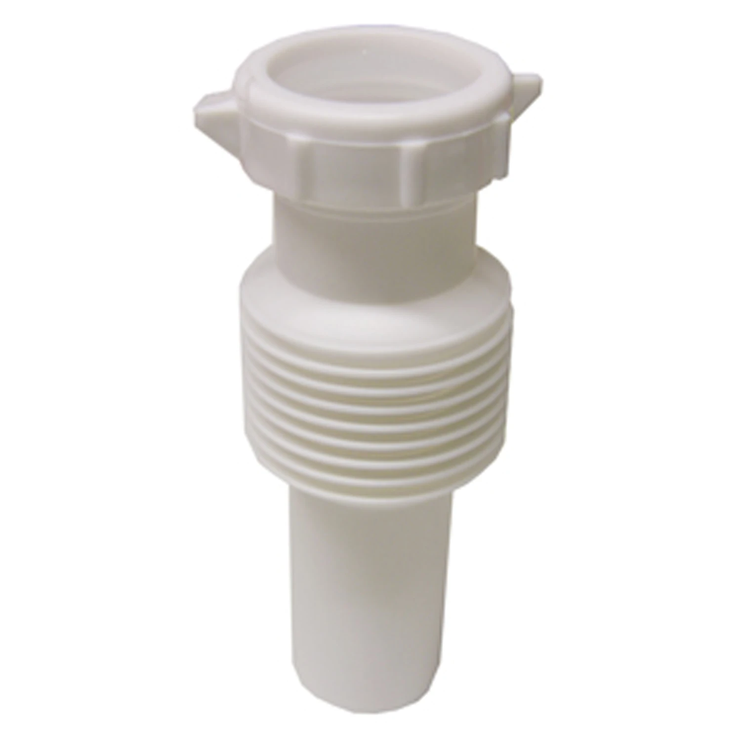 Slip Joint Tailpiece, Flexible White PVC, 1-1/4 In.