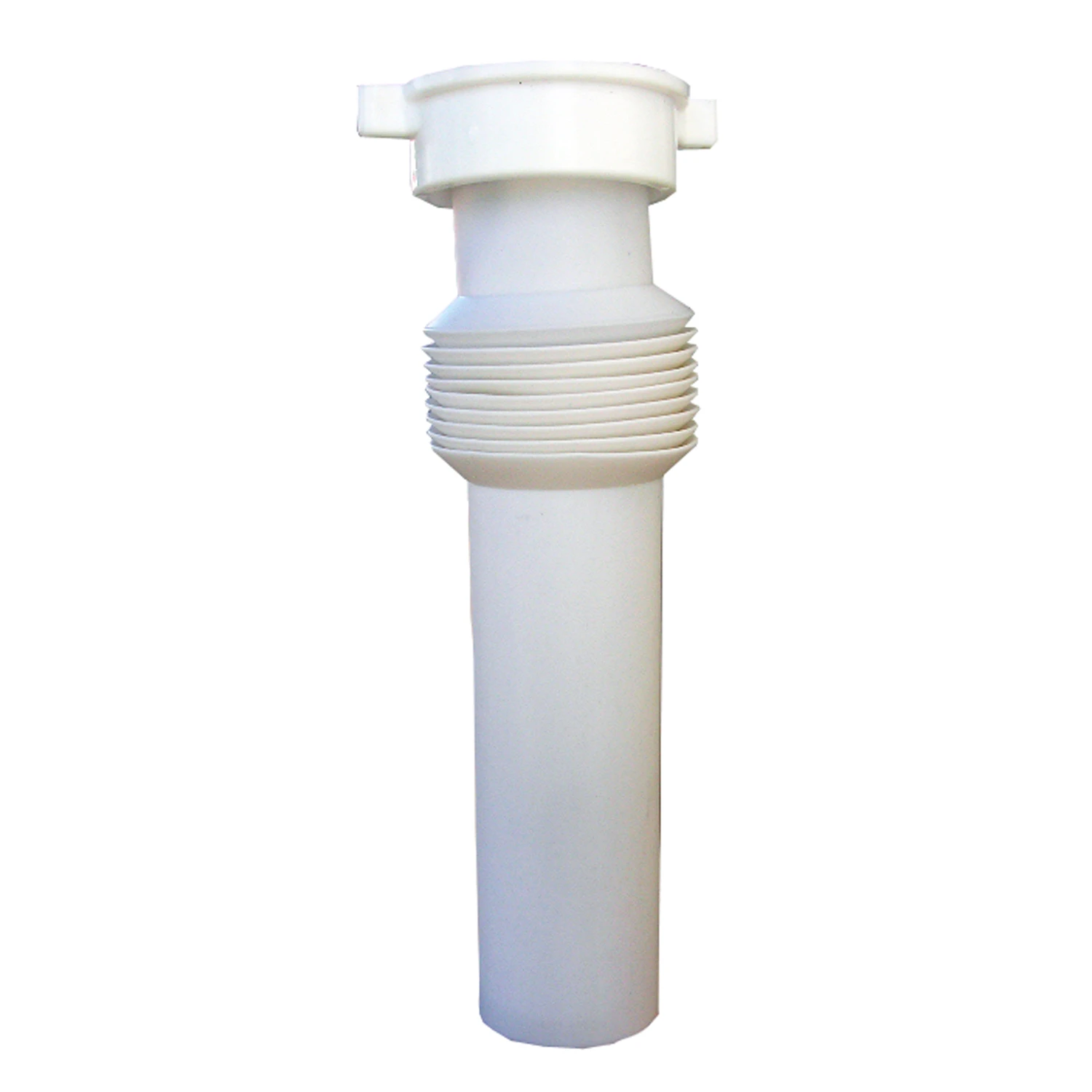 PVC Kitchen Drain Flexible Extension Tube, White, 1-1/2 x 12 In.