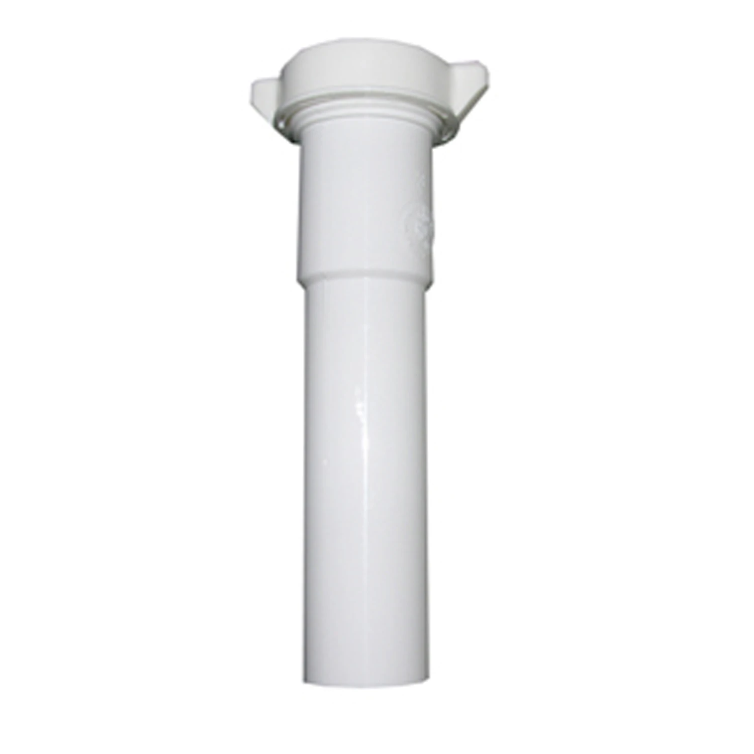 Lavatory/Kitchen Drain Extension Tube, White PVC, 12 In.