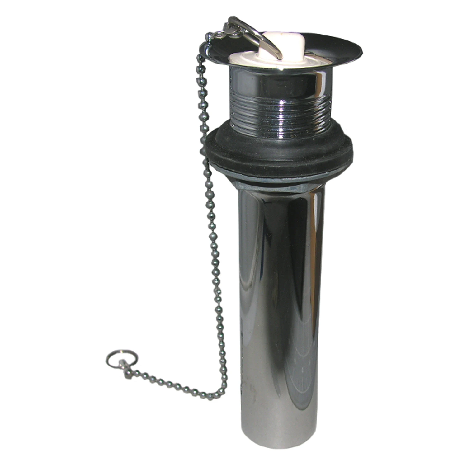 Lavatory Drain, Chrome-Plated Brass, 1-1/4 O.D. x 5 In.