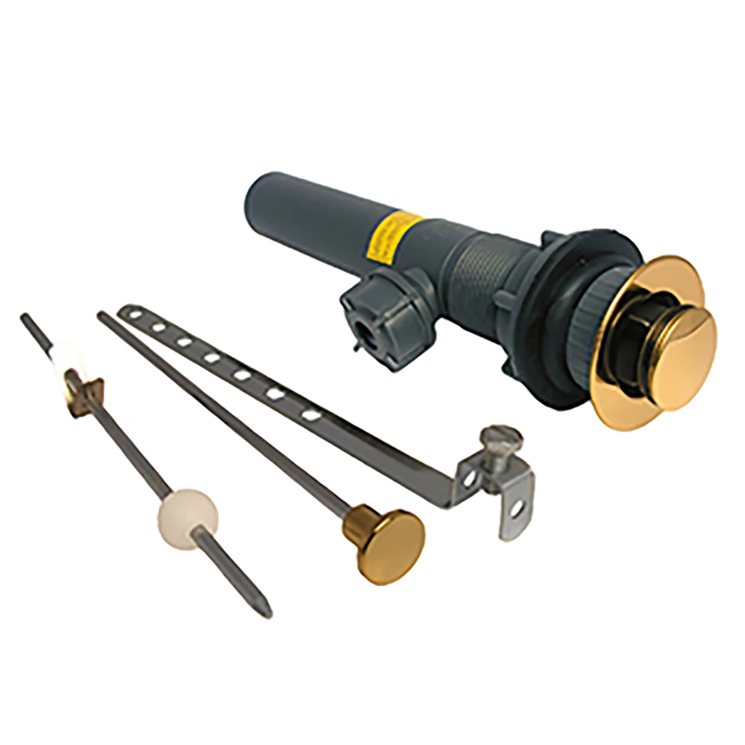 LASCO 03-4635 Plastic Lavatory Pop Up Drain Assembly, 1 1/4-Inch, Polished Brass Finish