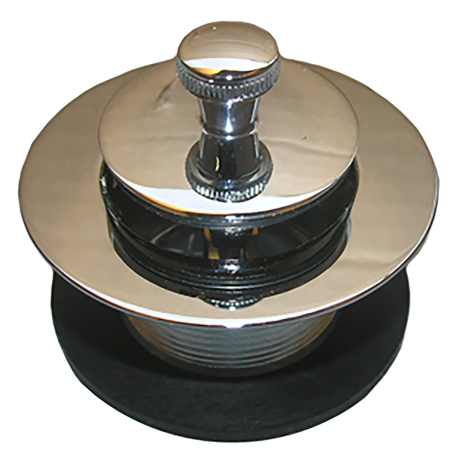 LASCO 03-4807 Bathtub Strainer Assembly with Lift and Lock Stopper/Strainer with 1 1/2-Inch Coarse Thread, Chrome Plated Finish