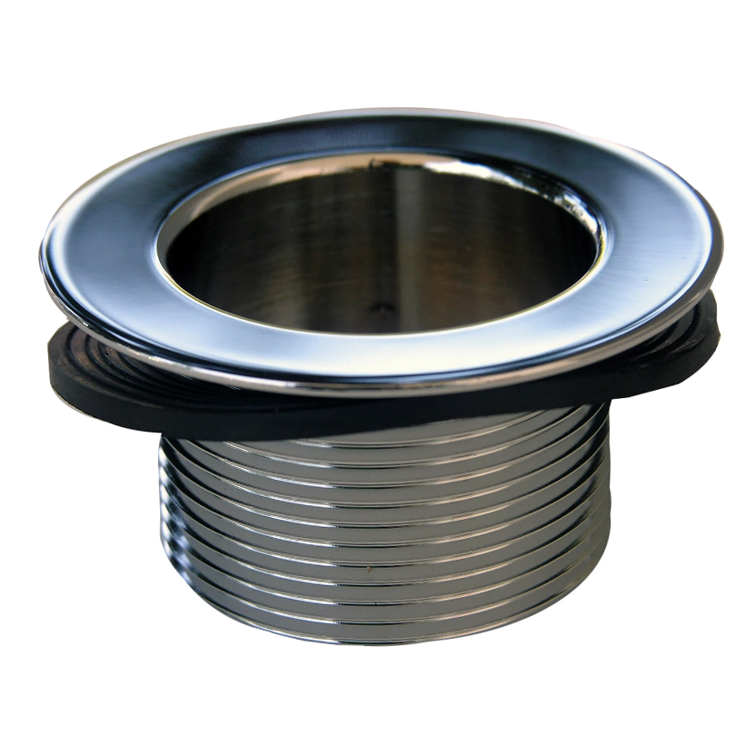 Bathtub Drain Shoe Strainer, Chrome, 1-1/2 In.