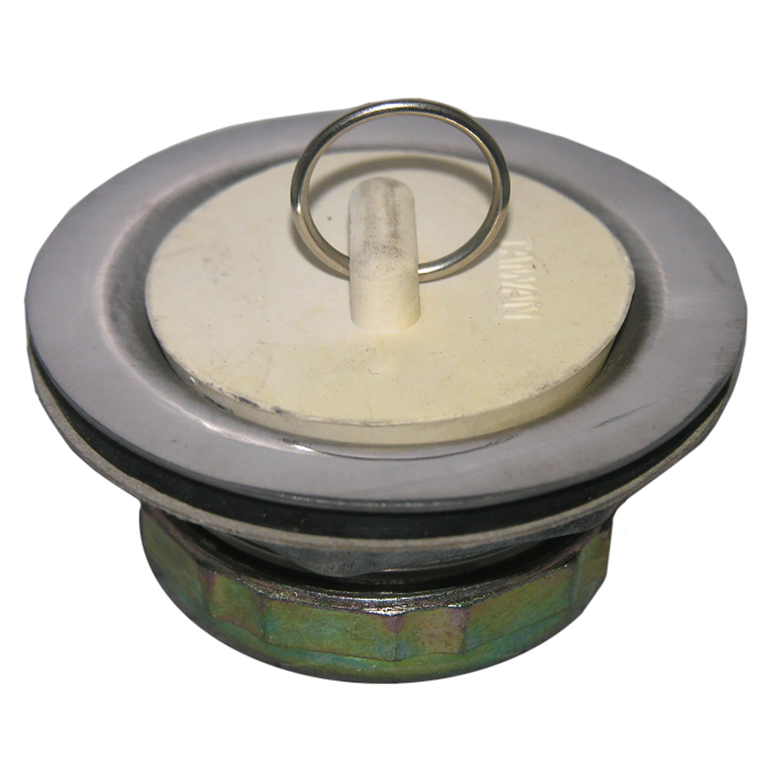 Laundry Tub Strainer With Stopper, 2 In. Drain Opening x 1-1/2 In.