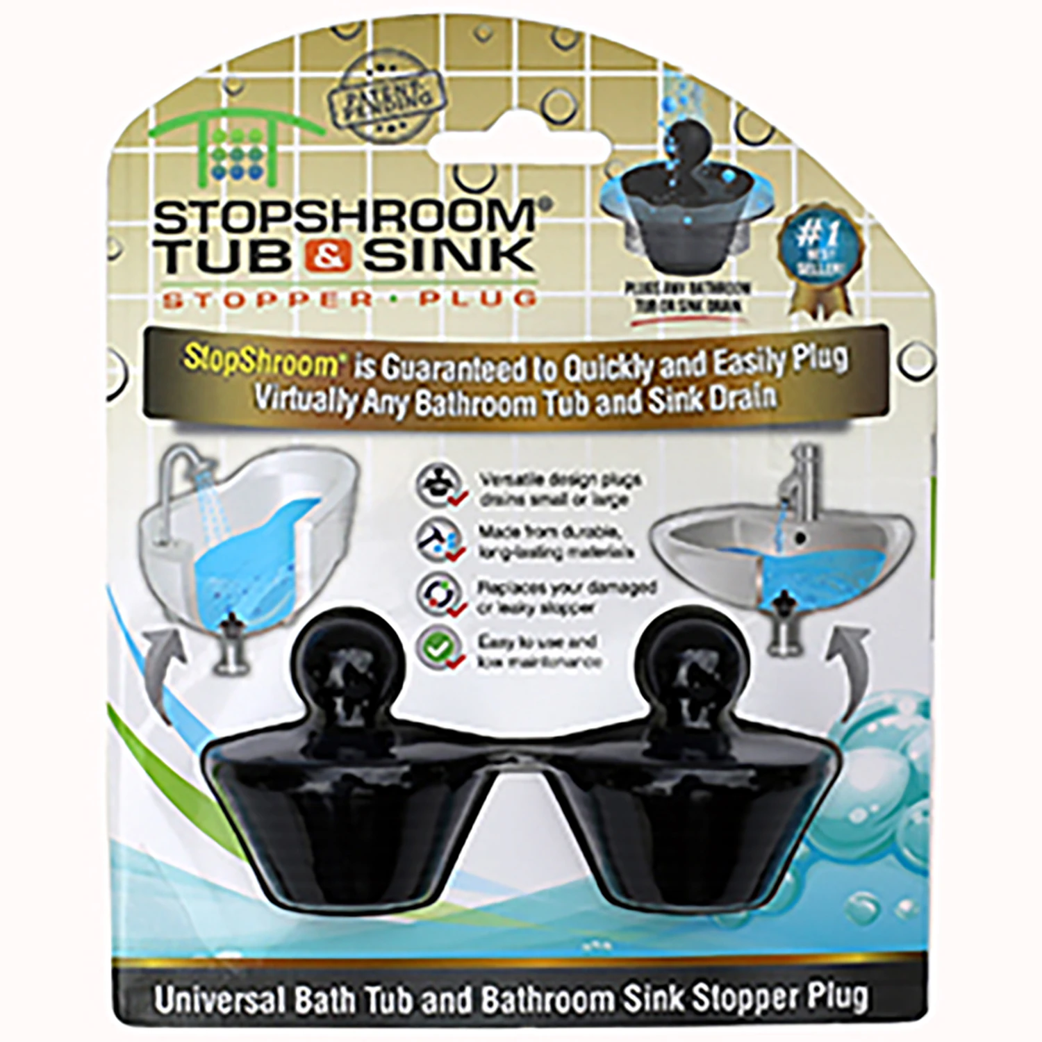 StopShroom 2 in. Matte Rubber Drain Protector