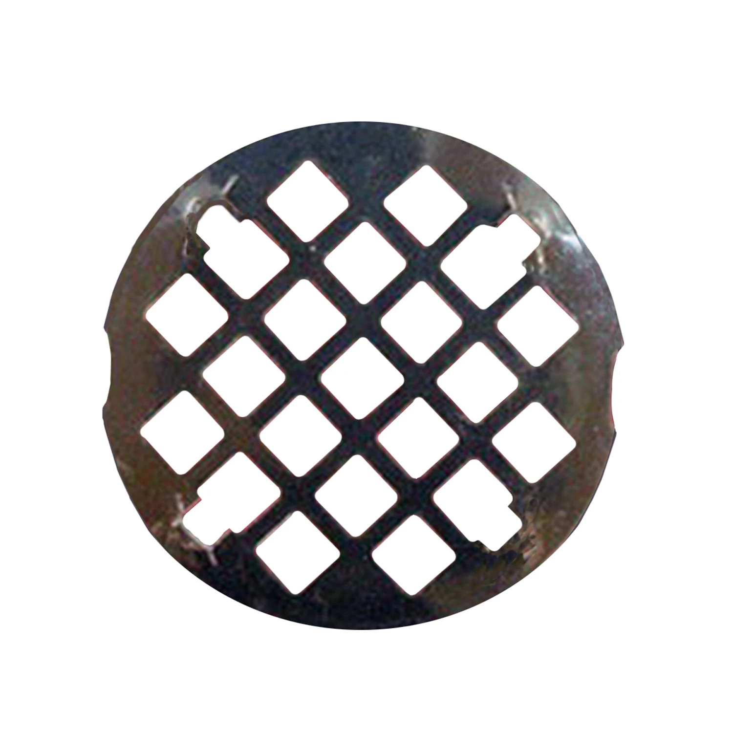 Shower Drain Grate, 3-1/4 In. Snap In Style, Chrome Plated