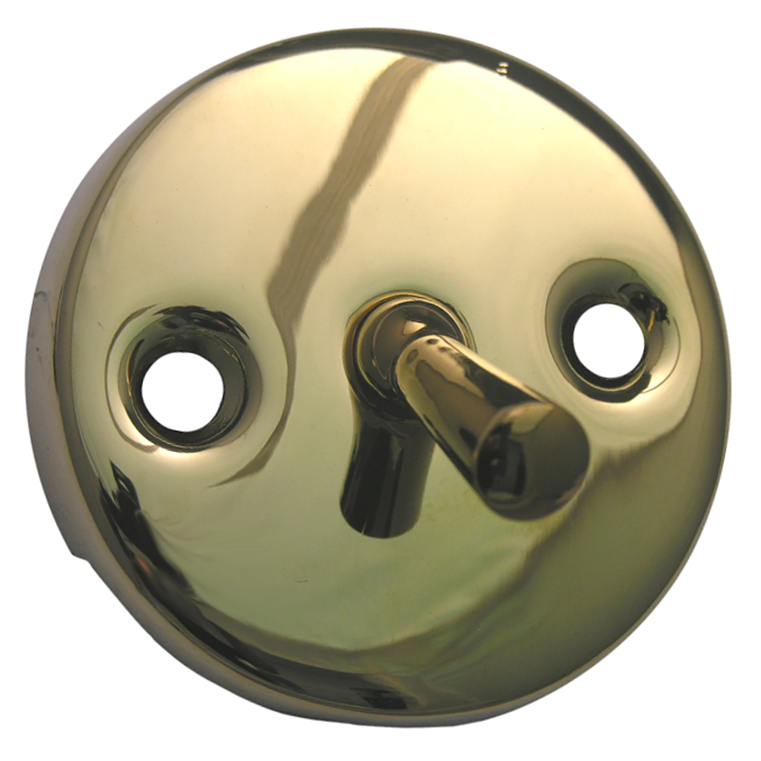 Larsen Supply 03-1407 Polished Brass Bathtub Drain Overflow Face Plate