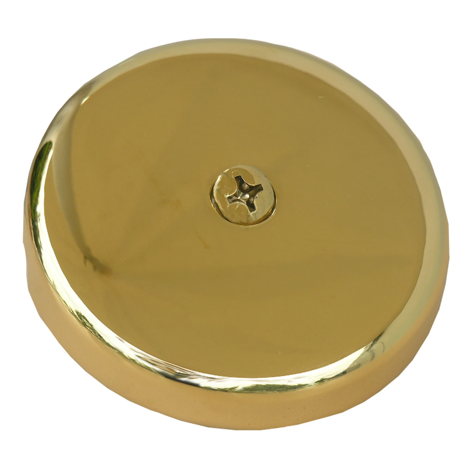 Larsen Supply 03-1435 1 Hole Polished Brass Drain Plate
