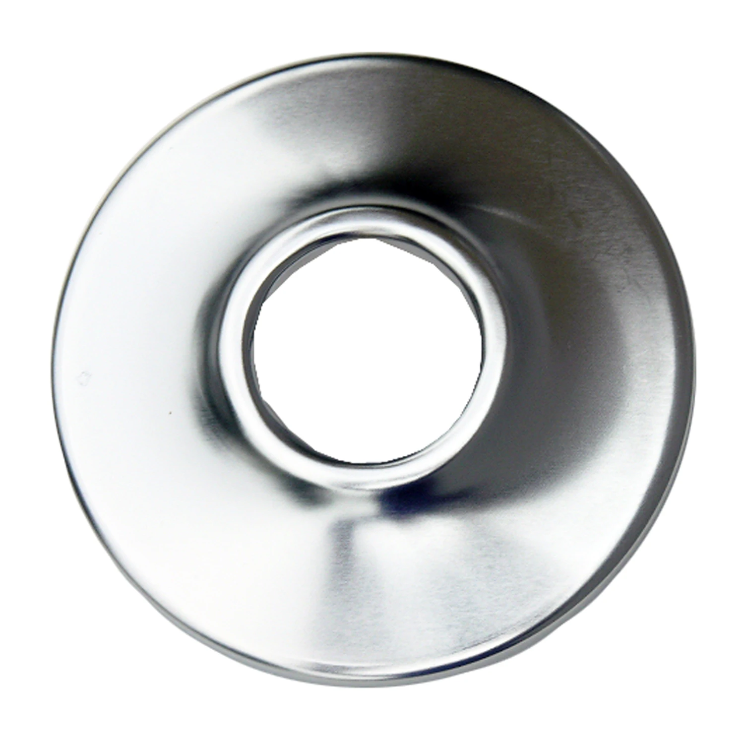 Sure Grip Shallow Flange, 1/2 In. Iron Pipe or 3/4 In. O.D. Tube, Bright Chrome
