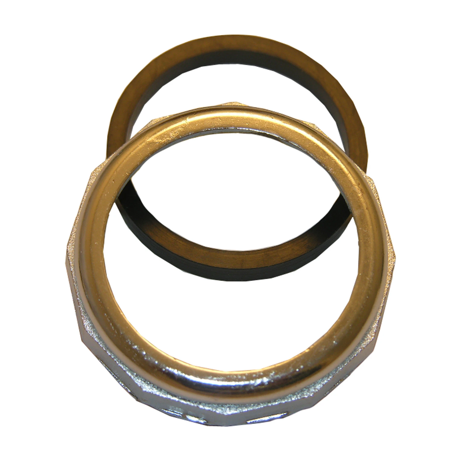 Slip Joint Nut With Washer, Chrome-Plated, 1-1/2 In.