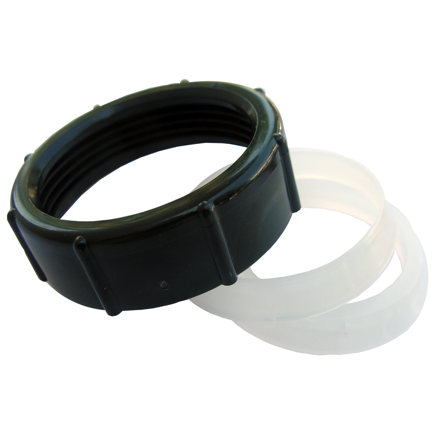 Slip Joint Nut Kit, Black Plastic, 1-1/2 In.