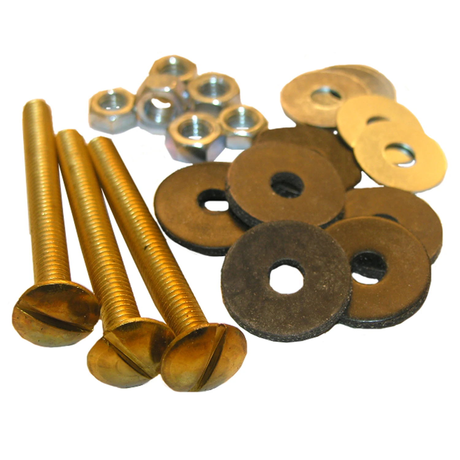Toilet Tank-to-Bowl Kit, Brass, 5/16 x 3 In.