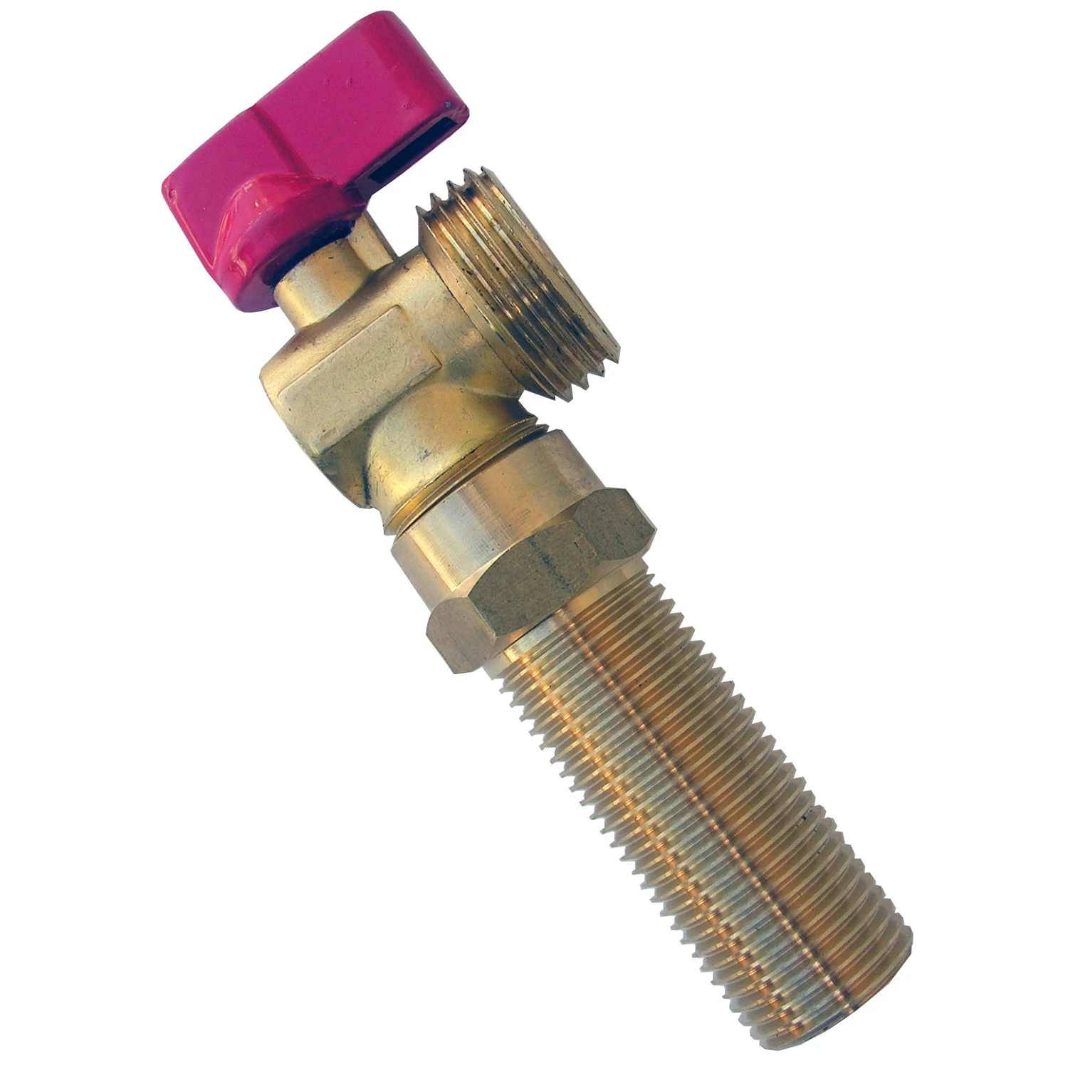 WASH MACH 1/4 TRN BALL VLV RED