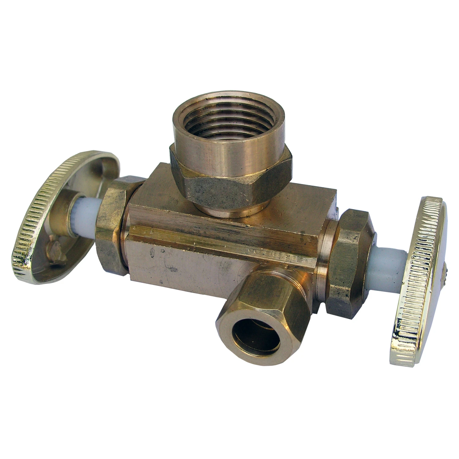 1/2IP X 3/8C X 3/8C DUAL STOP