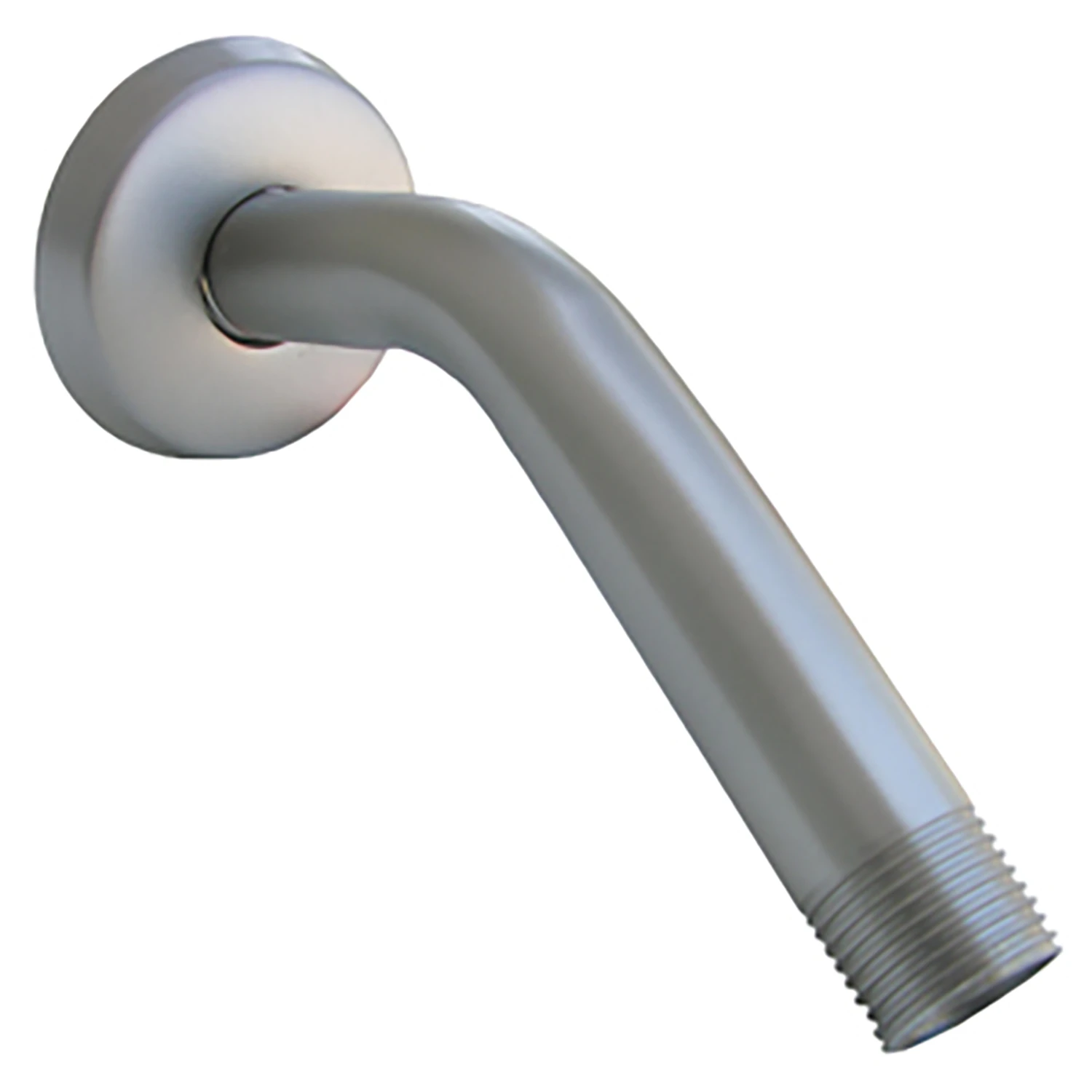 Lasco 6 In. Satin Nickel Shower Arm and Flange