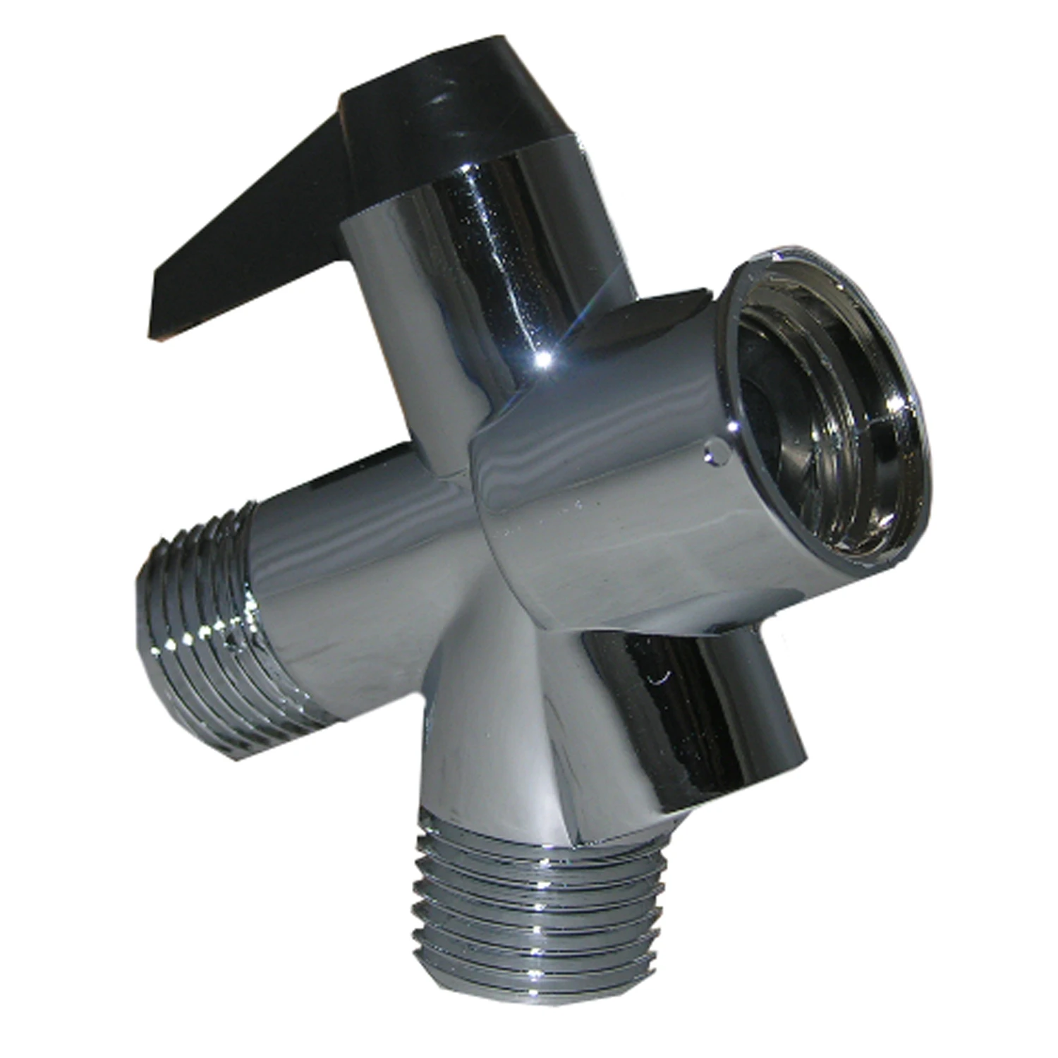 Chrome Plastic Lever Shower Flow Diverter