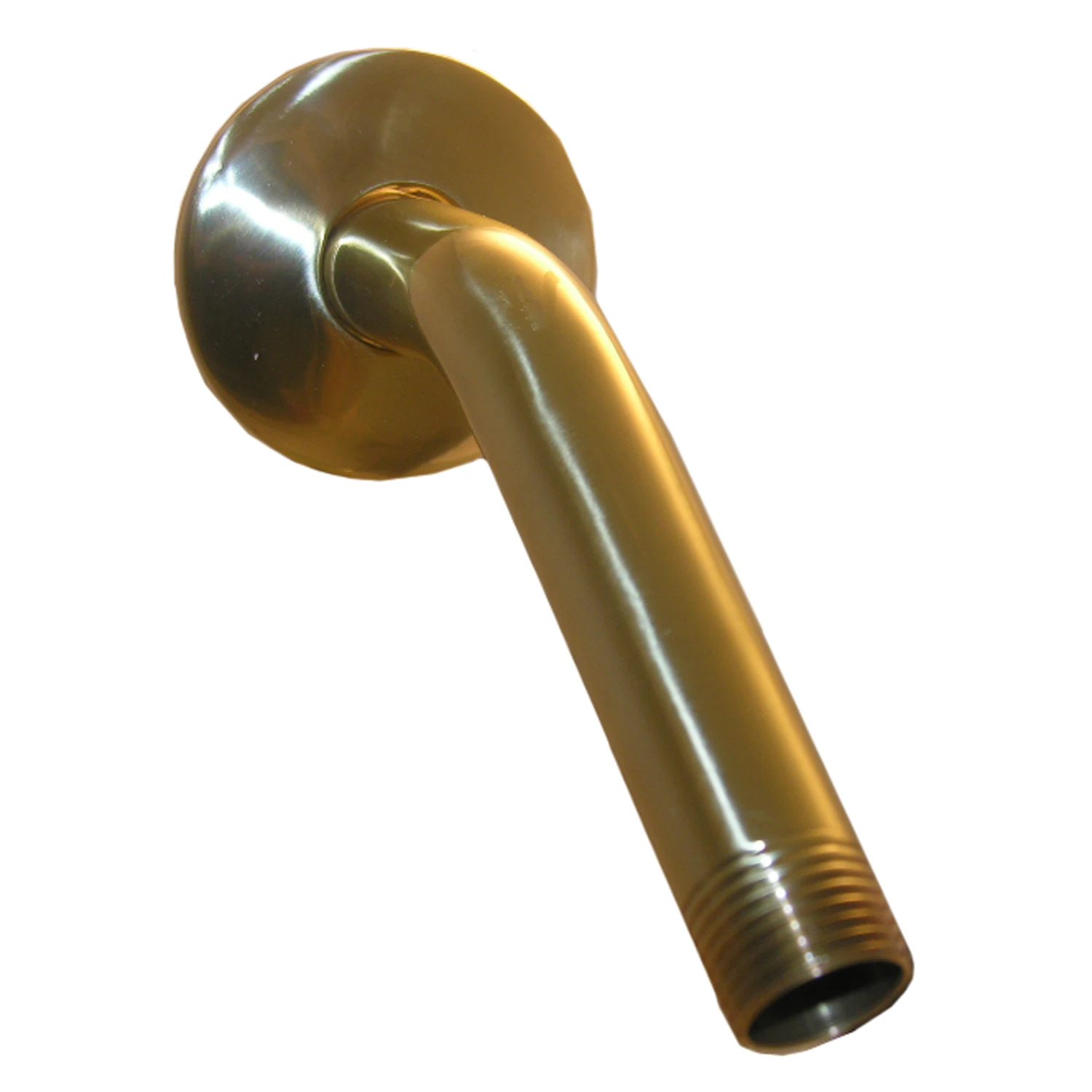 1/2-Inch Male Pipe Thread x 6-Inch Polished Brass Shower Arm & Flange