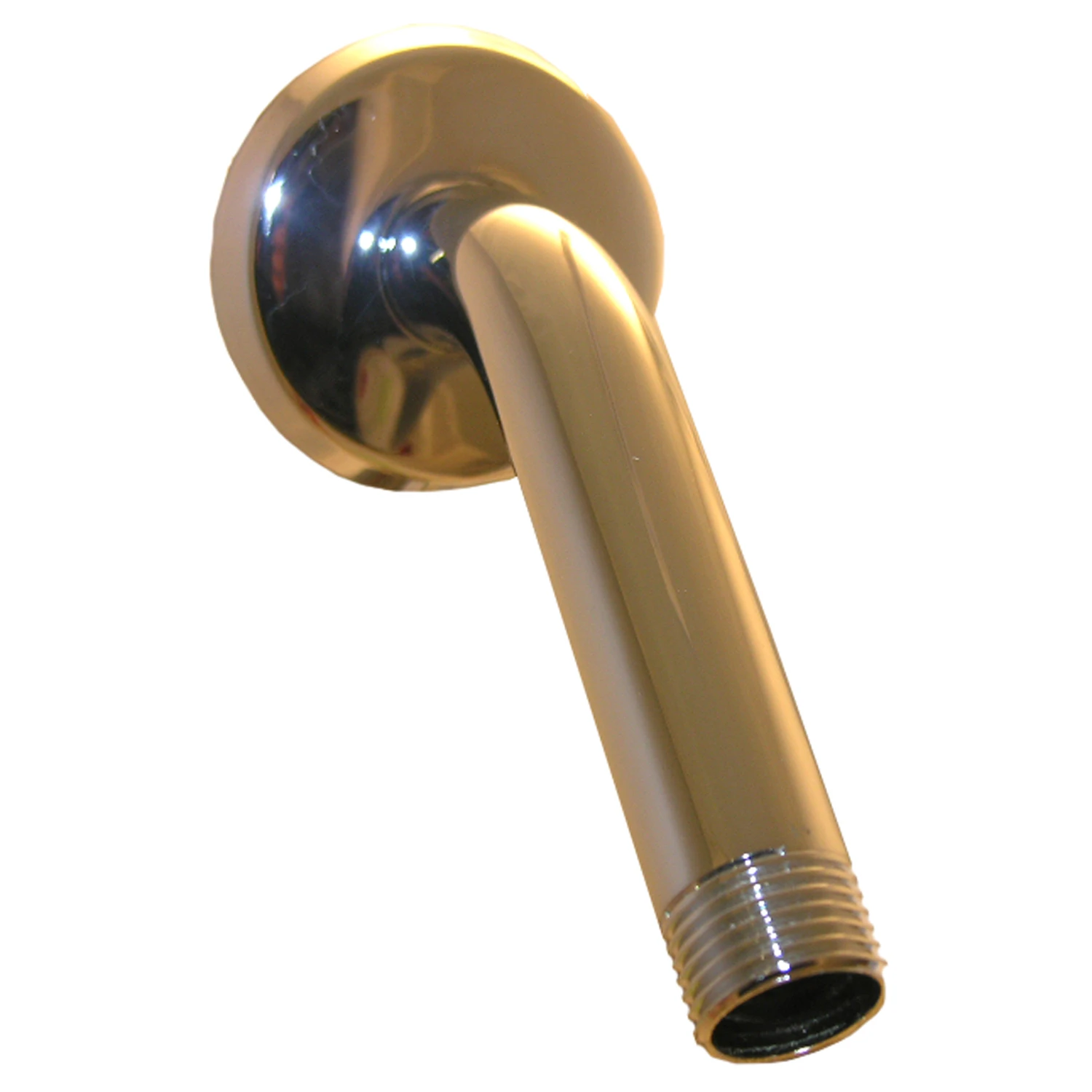 1/2-Inch Male Pipe Thread x 8-Inch Chrome Shower Arm & Flange With Wall Flange