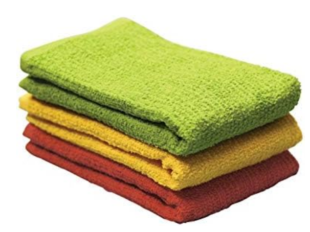 Ritz Soap&Water White Cotton Solid Bar Mop Dish Cloth 3 pk