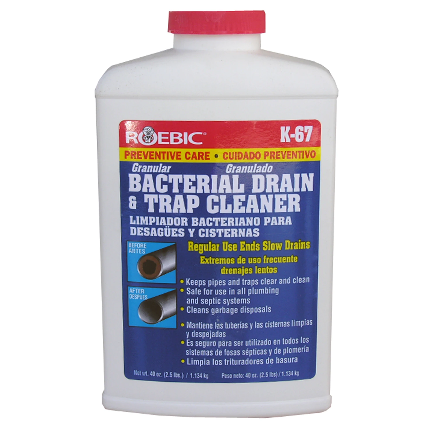 Bacterial Drain & Trap Cleaner, 16-oz. Concentrate