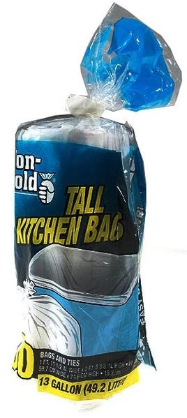 Iron-Hold 13 gal No Scent Tall Kitchen Bags Twist Tie 30 pk