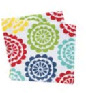 T-Fal Multicolored Cotton Medallion Dish Cloth 2 pk
