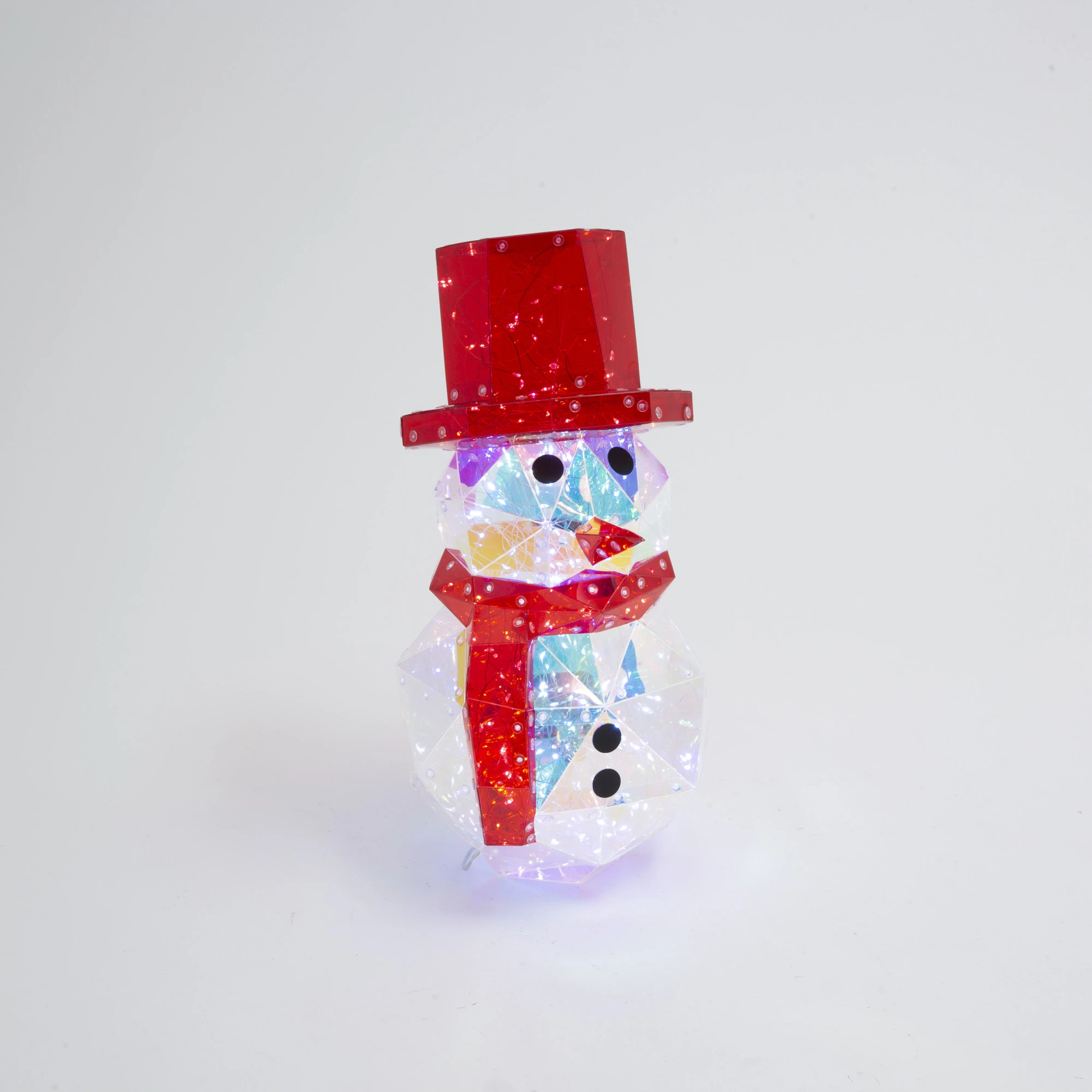 15.75" USB LIGHTED SNOWMAN