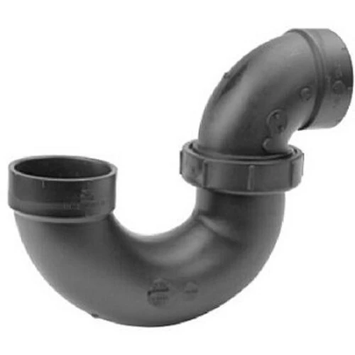 ABS/DWV P-Trap With Union Less Clean Out,1-1/2-In.