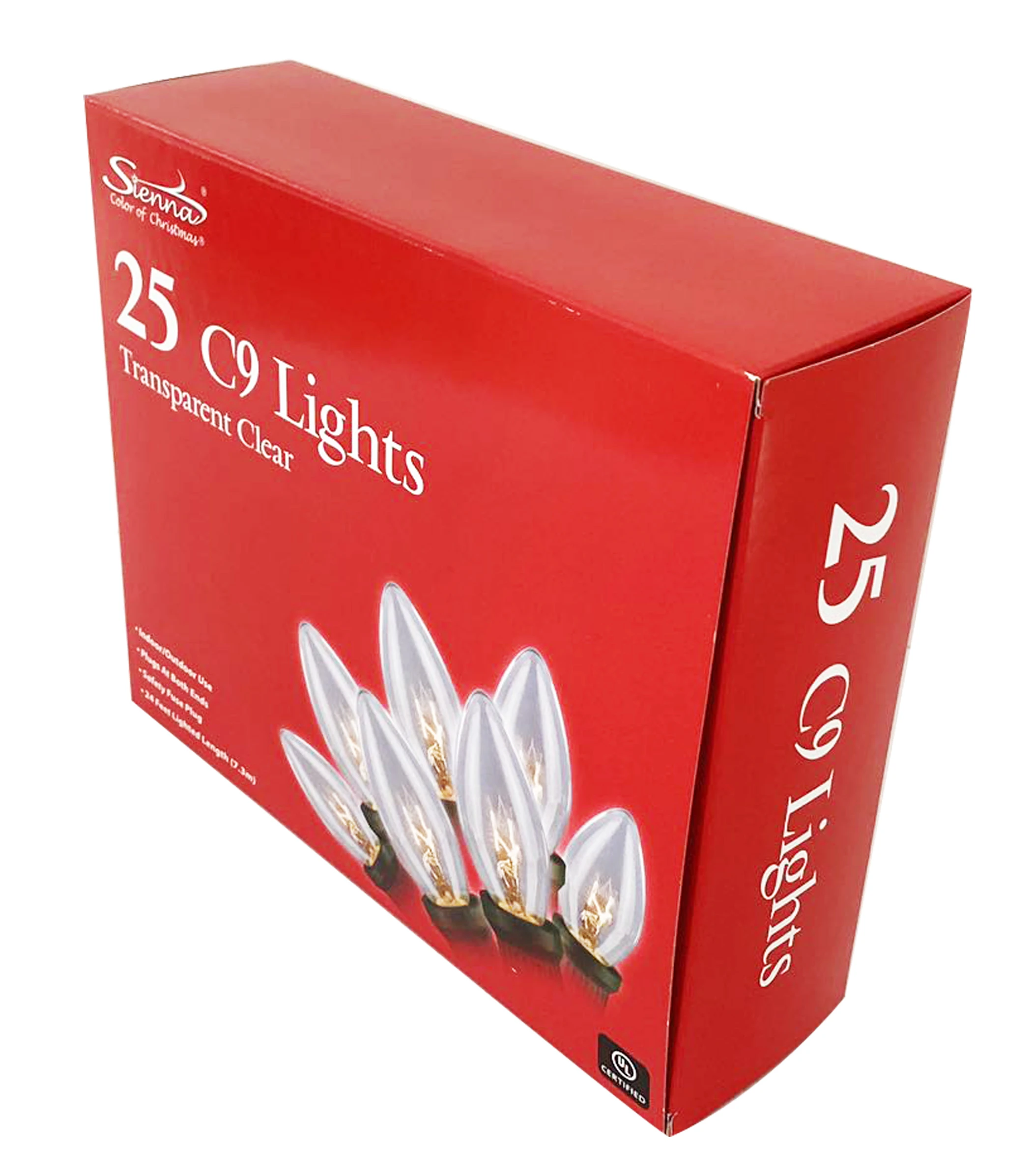 25LT. C-9 INCANDESCENT -CLEAR