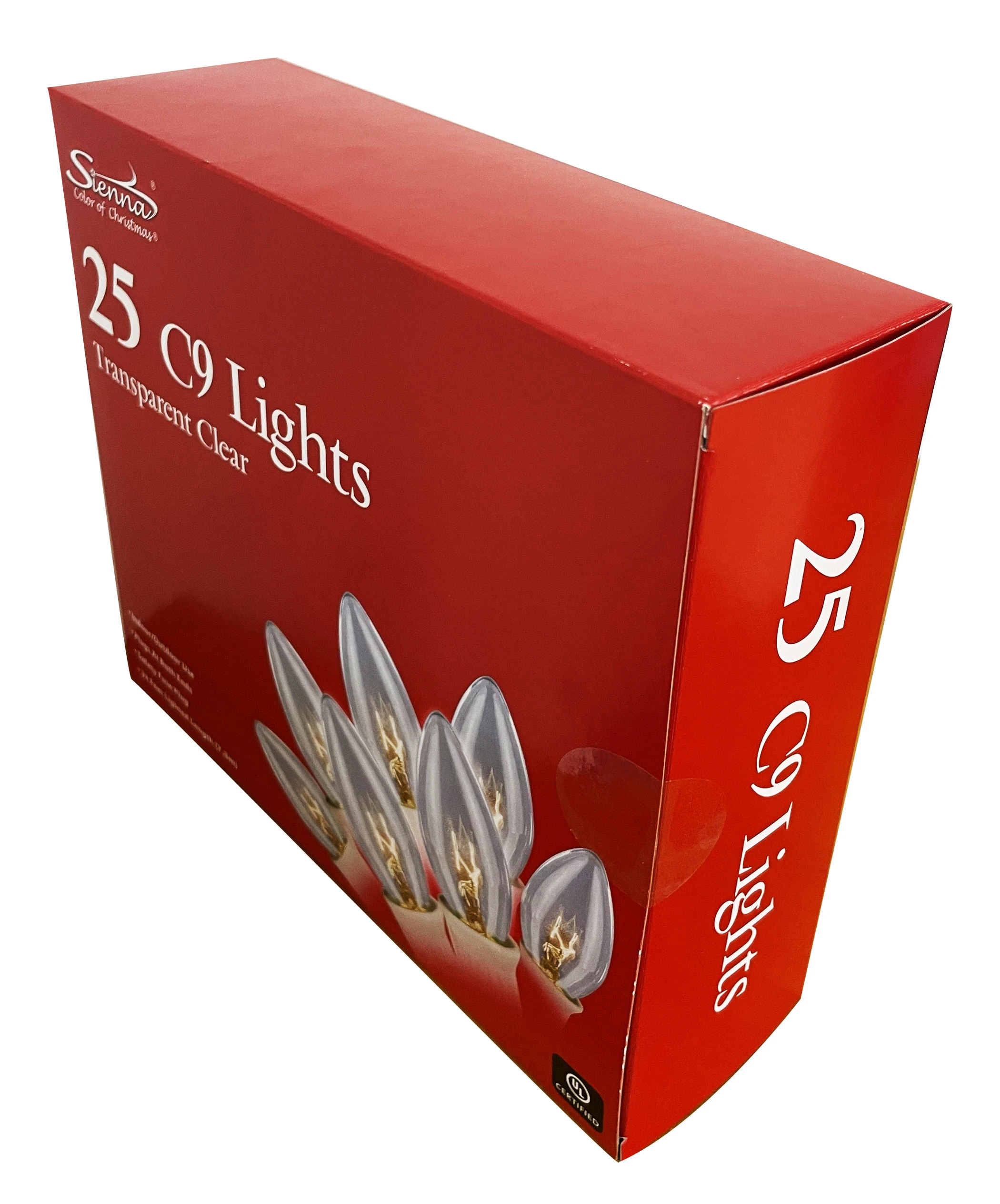25LT. C-9 INCAND-WHT CORD/CLEAR