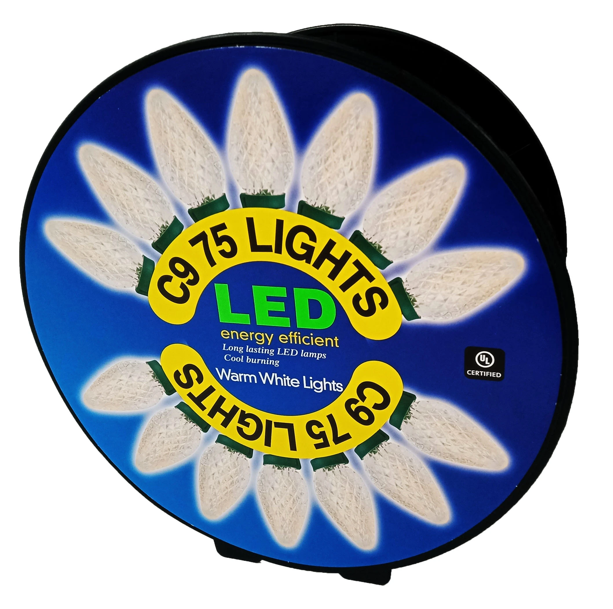 LED C9 REEL 75CT  FACETED WW