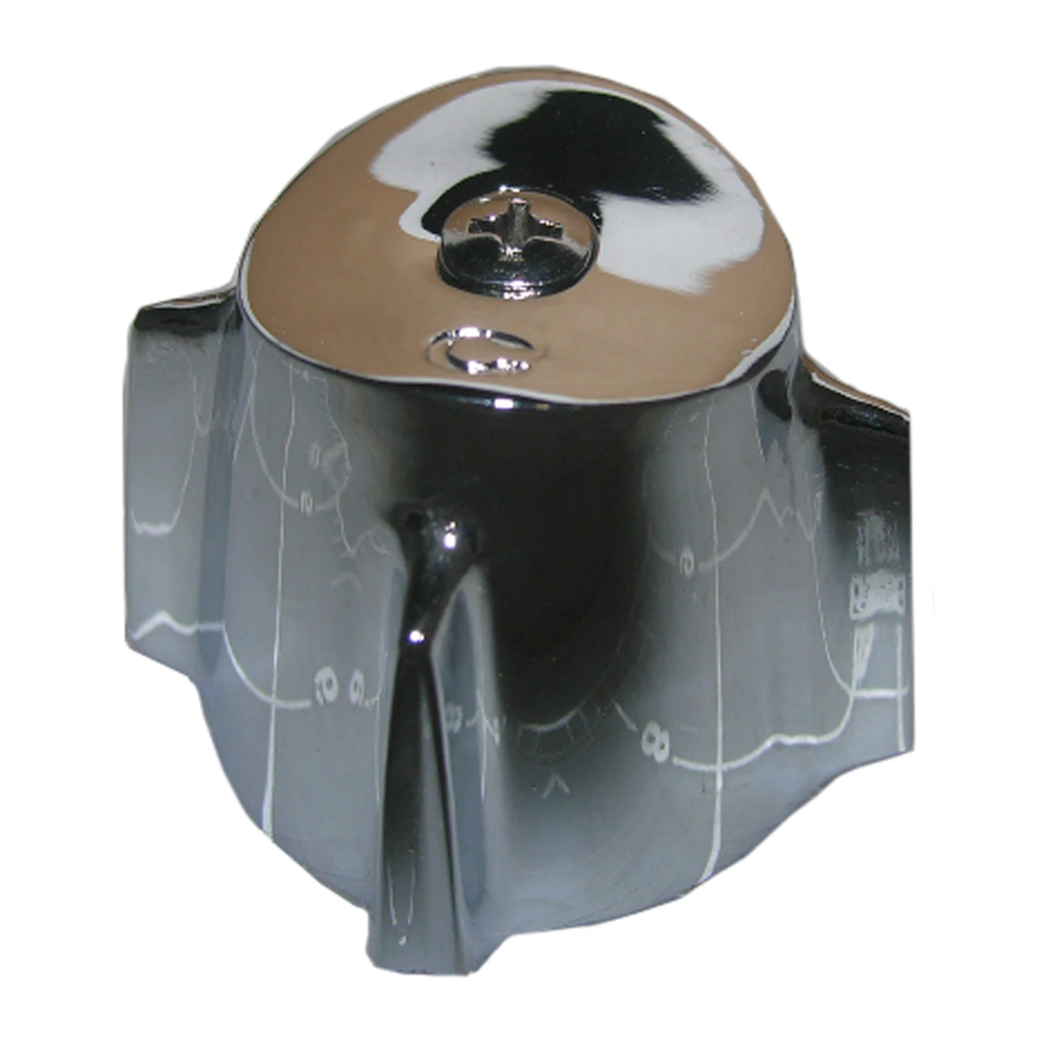 Contempera Cold Faucet Handle, Small, Chrome