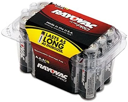 Contractor Pack (18ea) Aaa Size Rayovac Ultra Pro Industrial Alkaline Batteries In Reclosable Plastic Box
