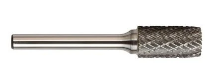 Carbide Bur, Cylindrical With End Cut, Sb-7 3/4"d X 1"l Double Cut