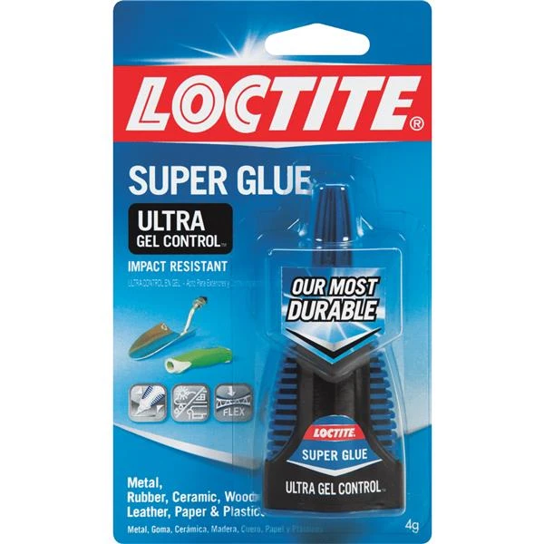 Loctite Super Glue Ultra Control Gel, 4-grm In Crush Proof Dispenser Bottle