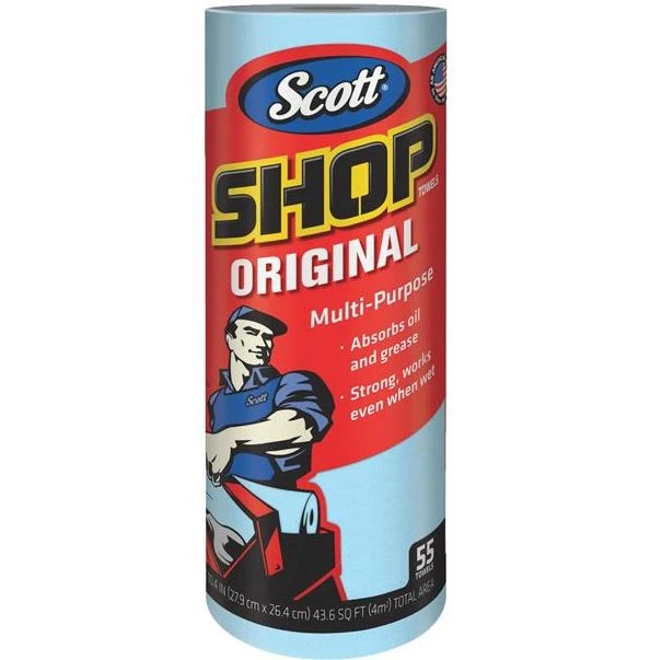 Scott Blue Shop Towel 55 Ct Roll