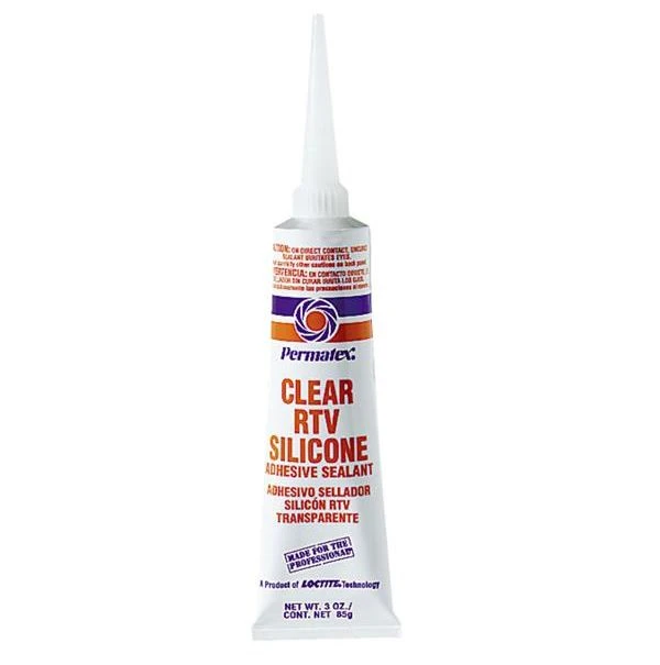 Clear Rtv Silicone 3oz Tube, Carded
