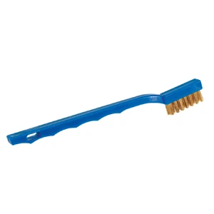 Tooth Brush, Brass Bristles, Plastic Handle