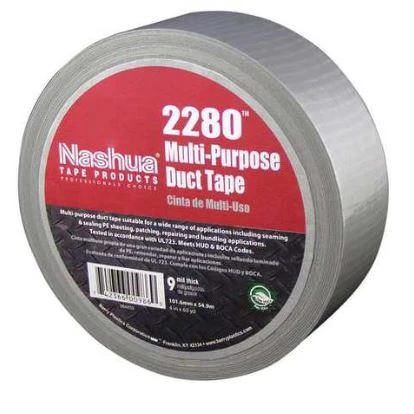 Nashua 2280 2" Duct Tape, Silver 48mm X 55mm Coated Cloth Backing