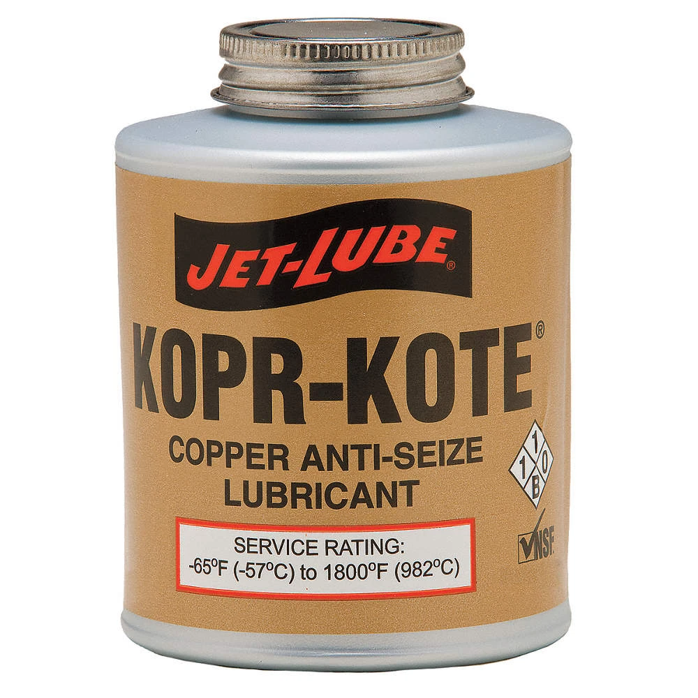 Kopr-kote 1/4lb W/ Brush Top Lid Copper Base Anti-seize Mil-spec