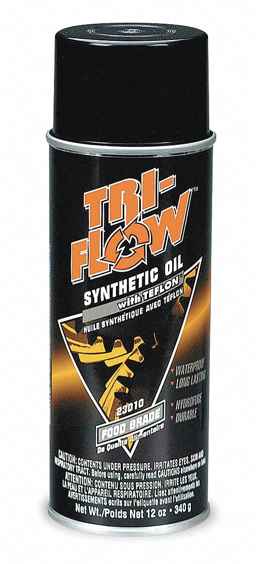 Tri Flow Synthetic Food Grade Oil, Aerosol 16oz Can / 12oz Fill